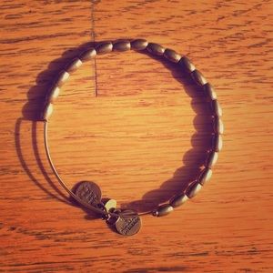 Alex and Ani gold beaded bracelet